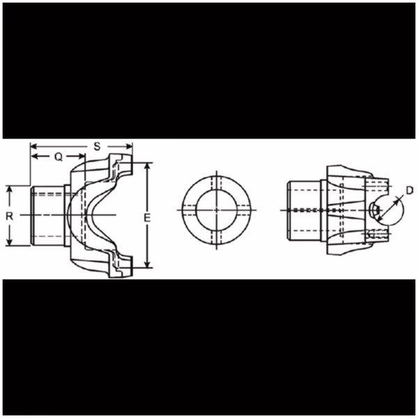 Dana 170-4-671-1X Differential End Yoke
