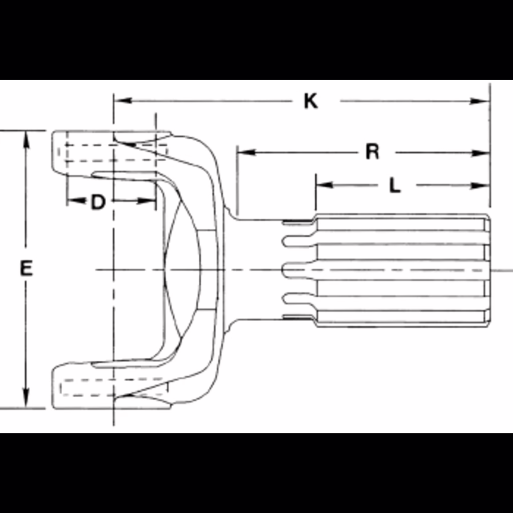 Dana 6.5-82-461-9 Yoke Shaft
