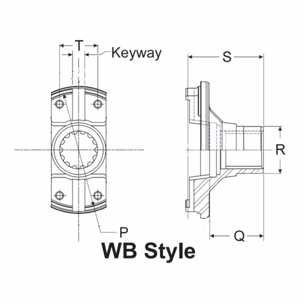 Dana 8C-4-51 Wing Bearing End Yoke