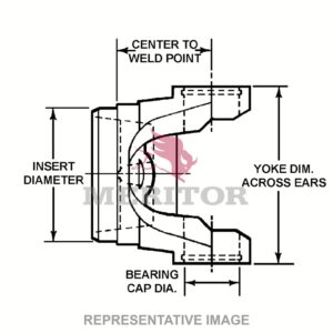 Meritor 141N2897 Weld Yoke